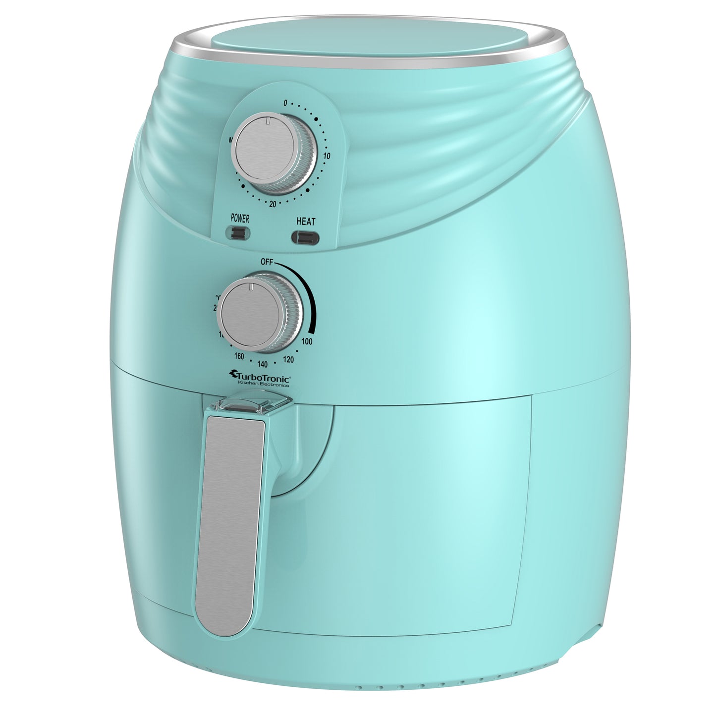 TurboTronic AF11M Airfryer - varm luft fritös - 3.5L - Turkos