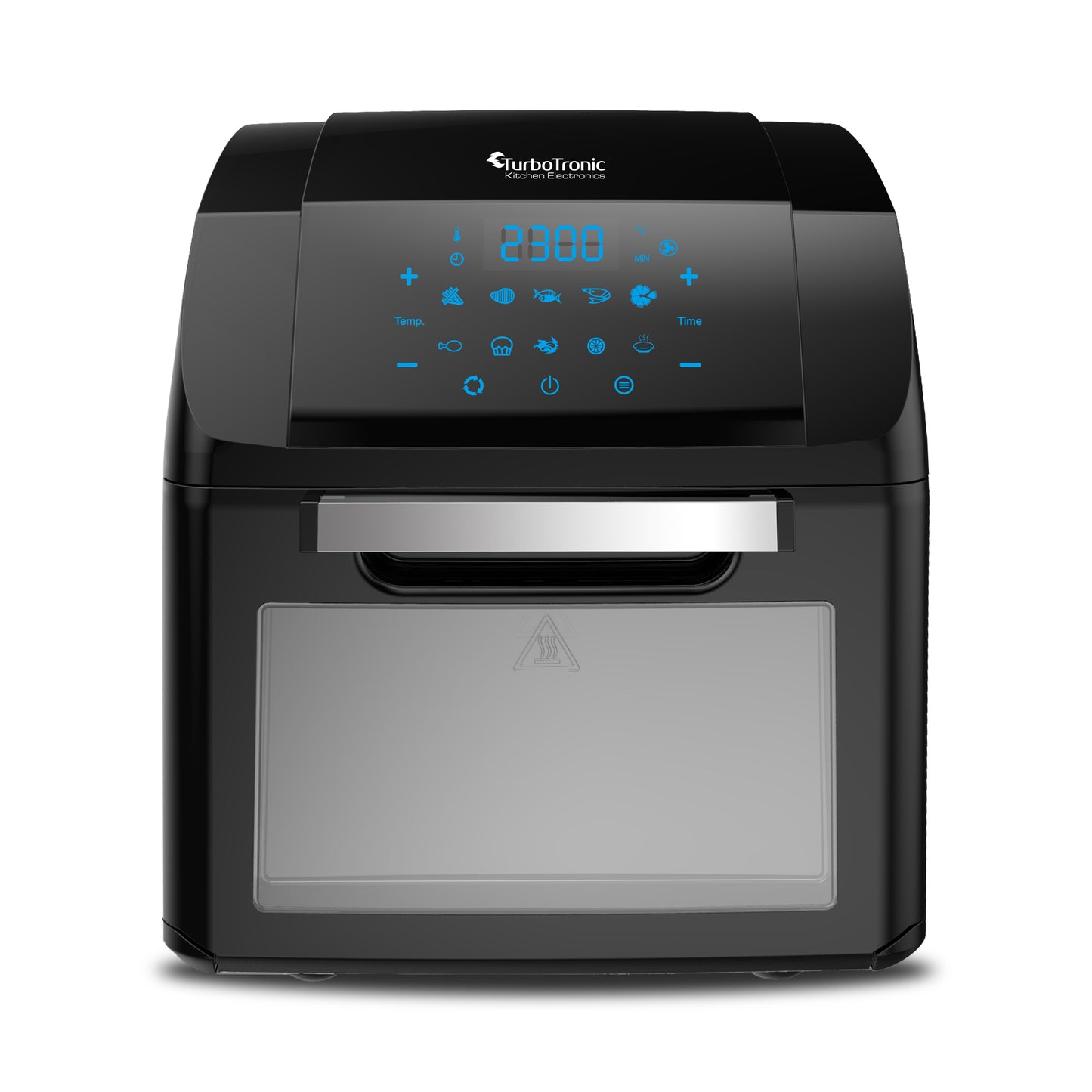 TurboTronic AF2 XL Airfryer - 9-in-1 varm luft fritös - 12L - Svart