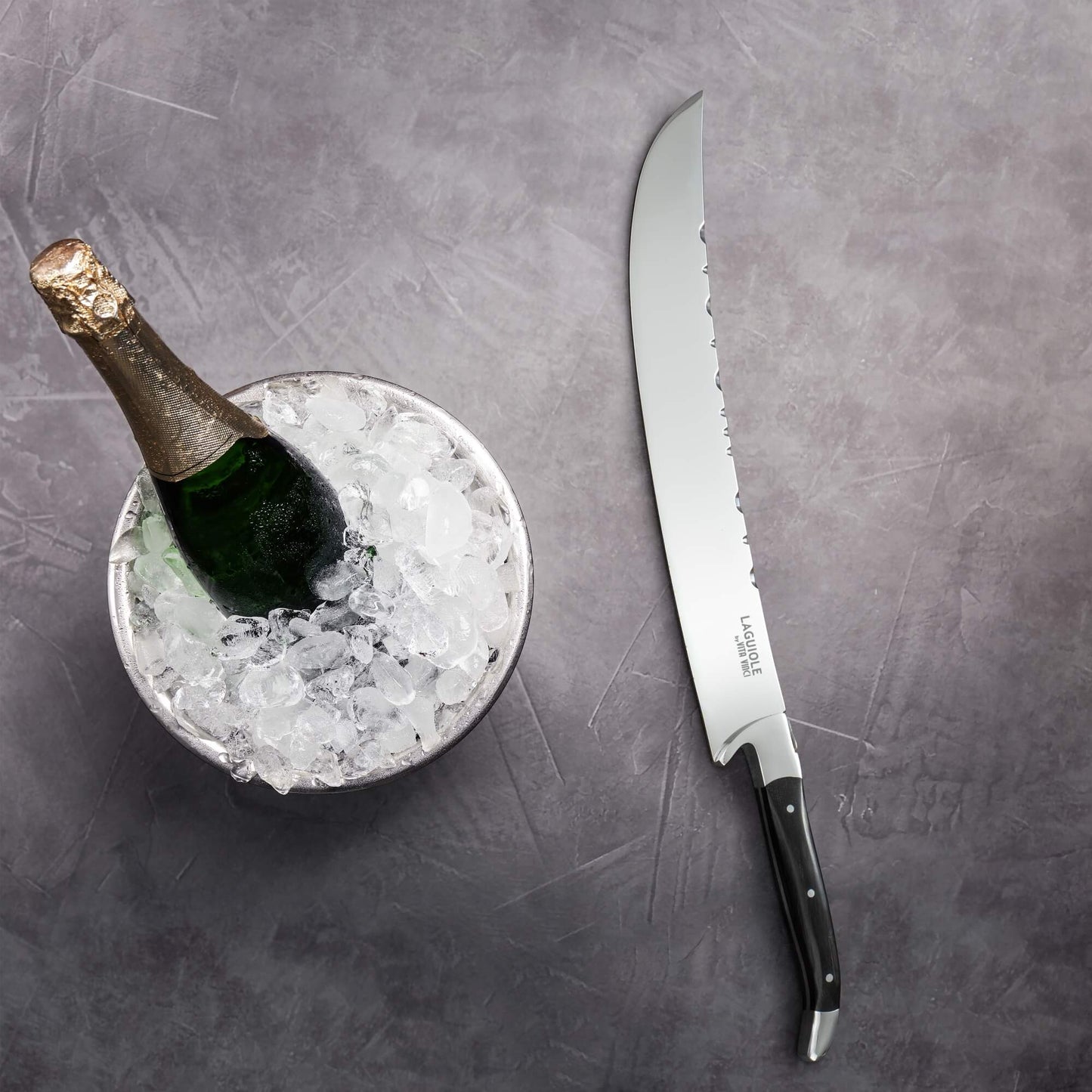 Champagnesabel - Laguiole Vita Vinci - Prestigio - Ebenholt.