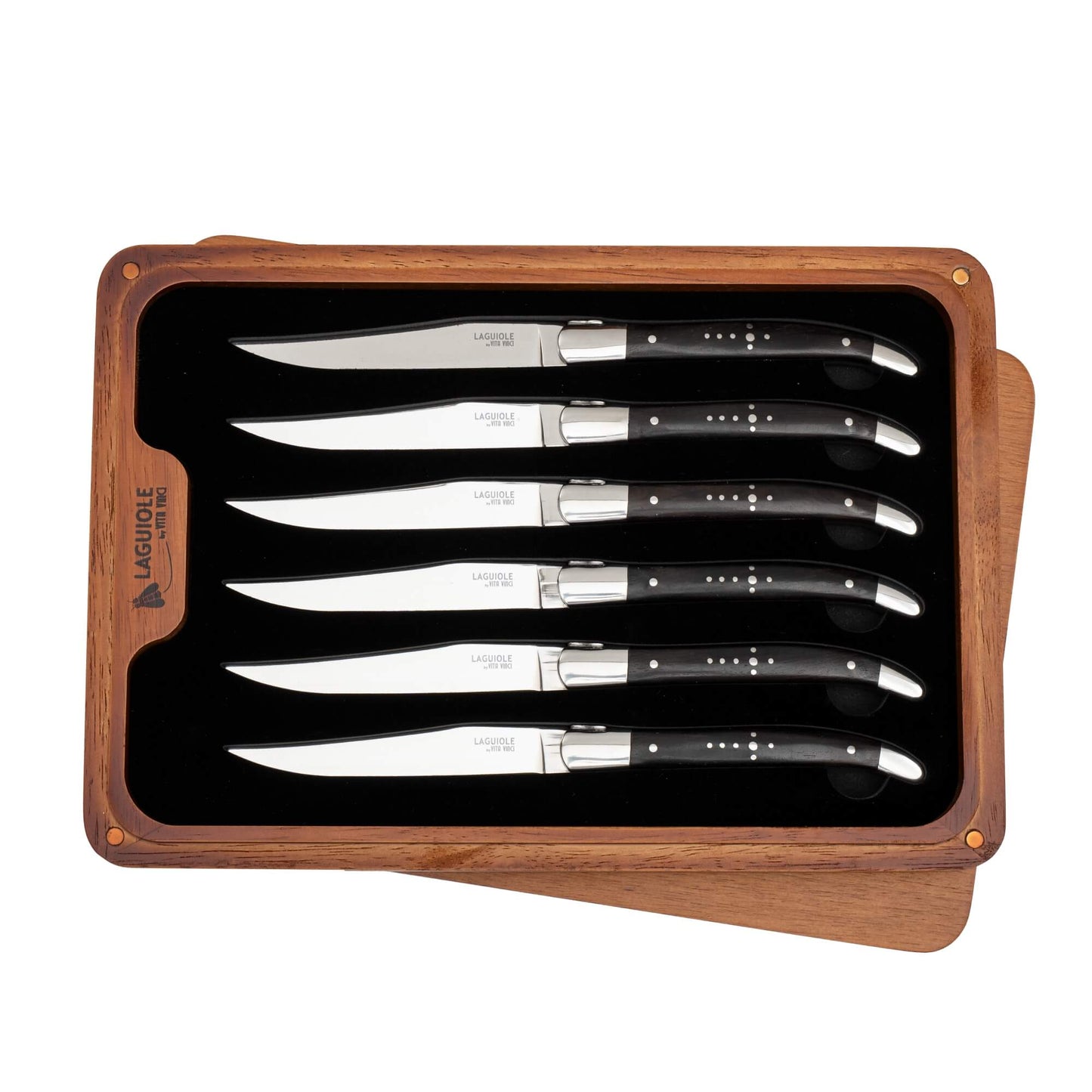 Steakkniv - Laguiole Vita Vinci - Prestigio - Ebenholts.