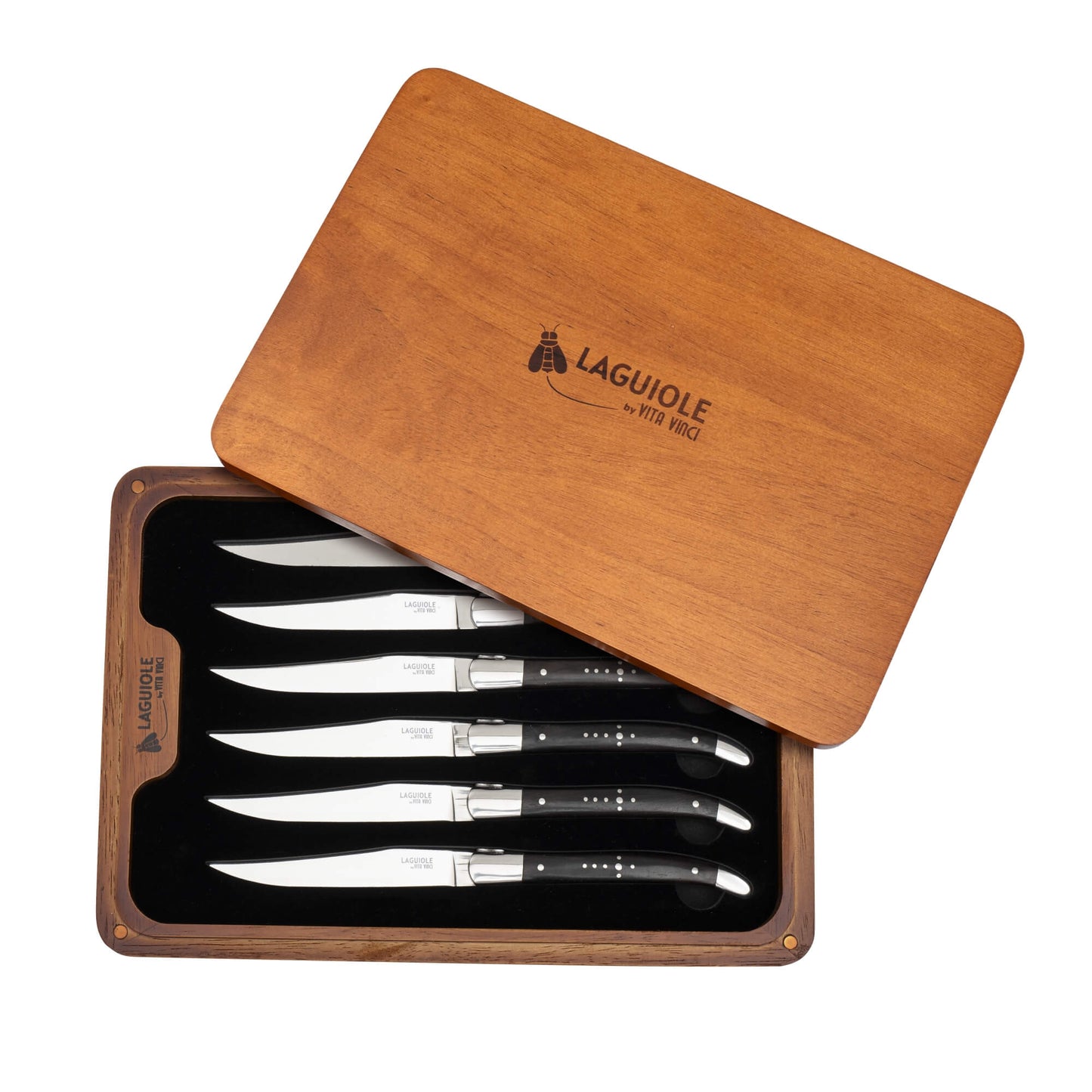Steakkniv - Laguiole Vita Vinci - Prestigio - Ebenholts.