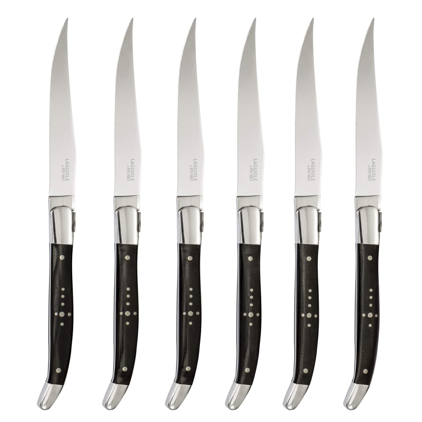 Steakkniv - Laguiole Vita Vinci - Prestigio - Ebenholts.
