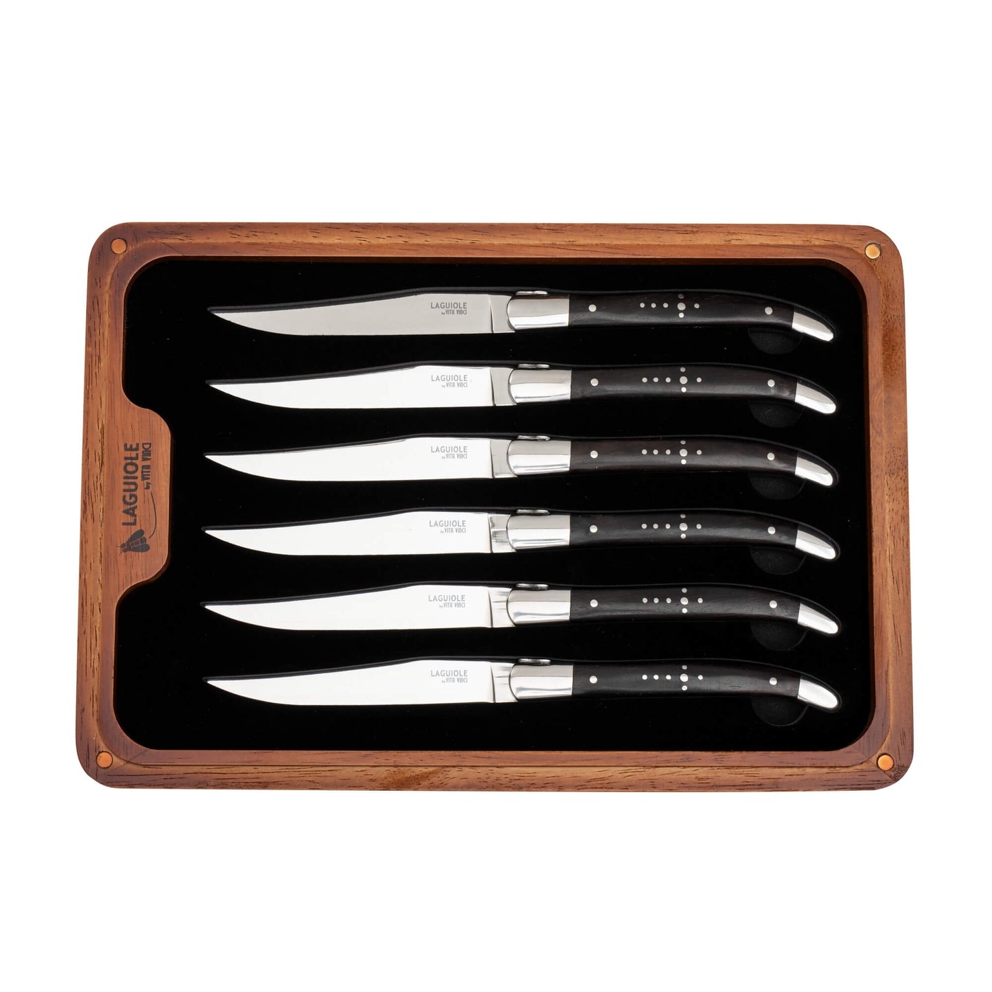 Steakkniv - Laguiole Vita Vinci - Prestigio - Ebenholts.