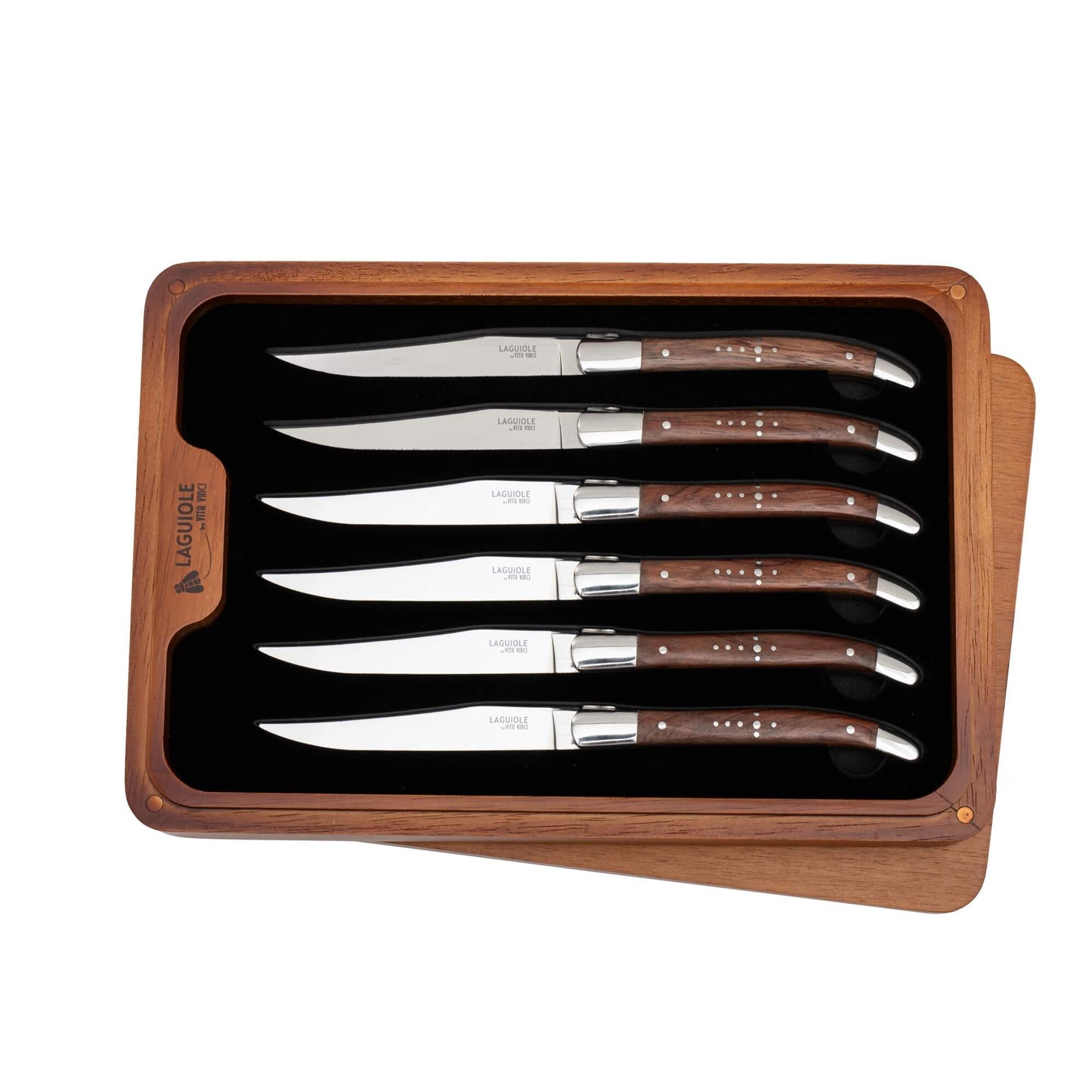Steakkniv - Laguiole Vita Vinci - Prestigio - Rosenträ.