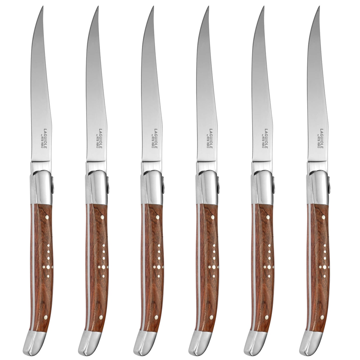Steakkniv - Laguiole Vita Vinci - Prestigio - Rosenträ.