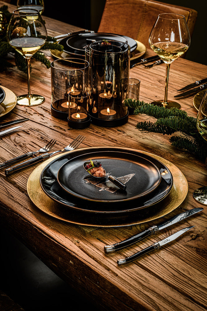 Bestickset - Svart - 24 stycken