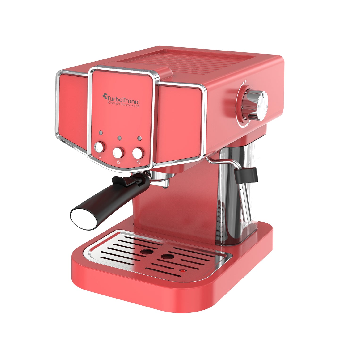 TurboTronic CM23 Kolvmaskin - Espressomaskin - Röd