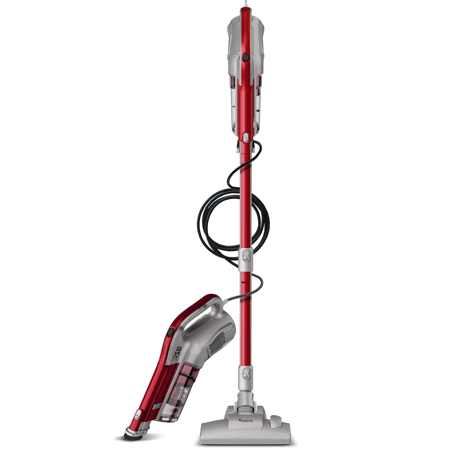 TurboTronic VS10Handhållen dammsugare utan påse - Röd