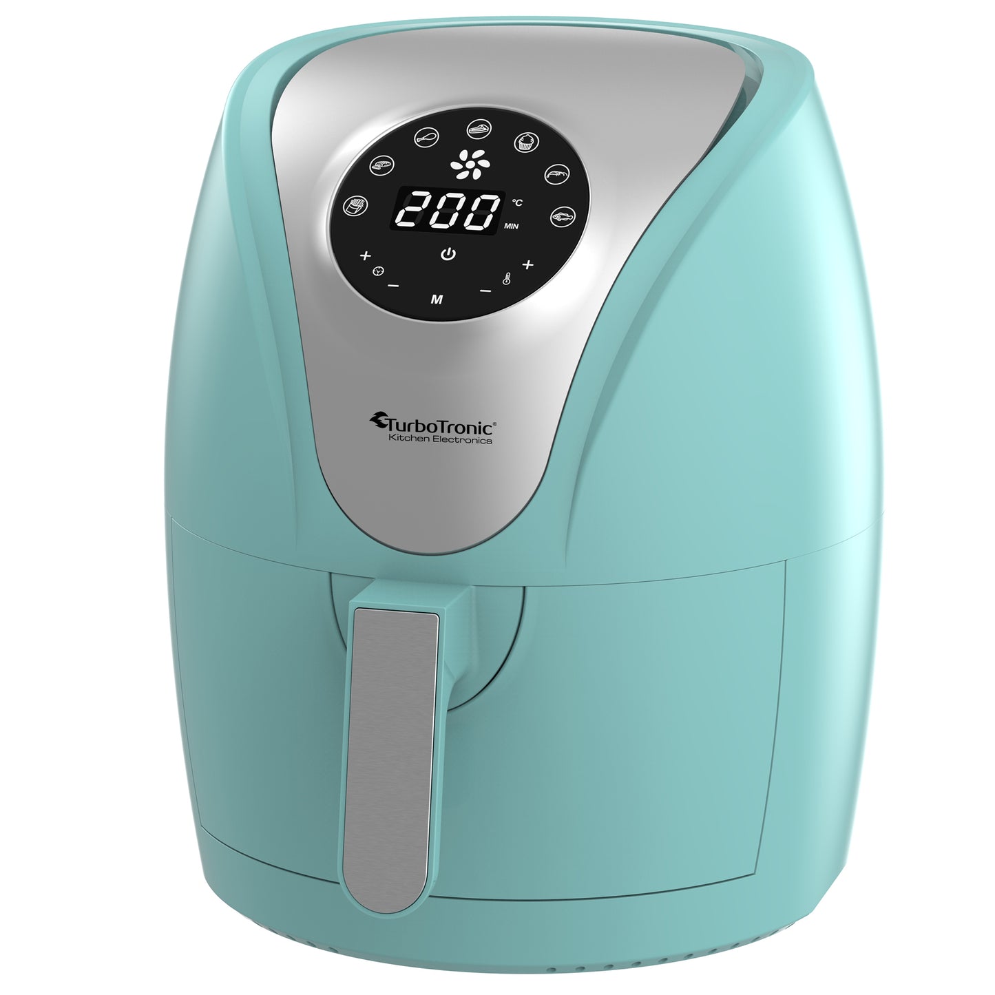 TurboTronic AF9D Digital Airfryer - varm luft fritös - 3.5L - Turkos