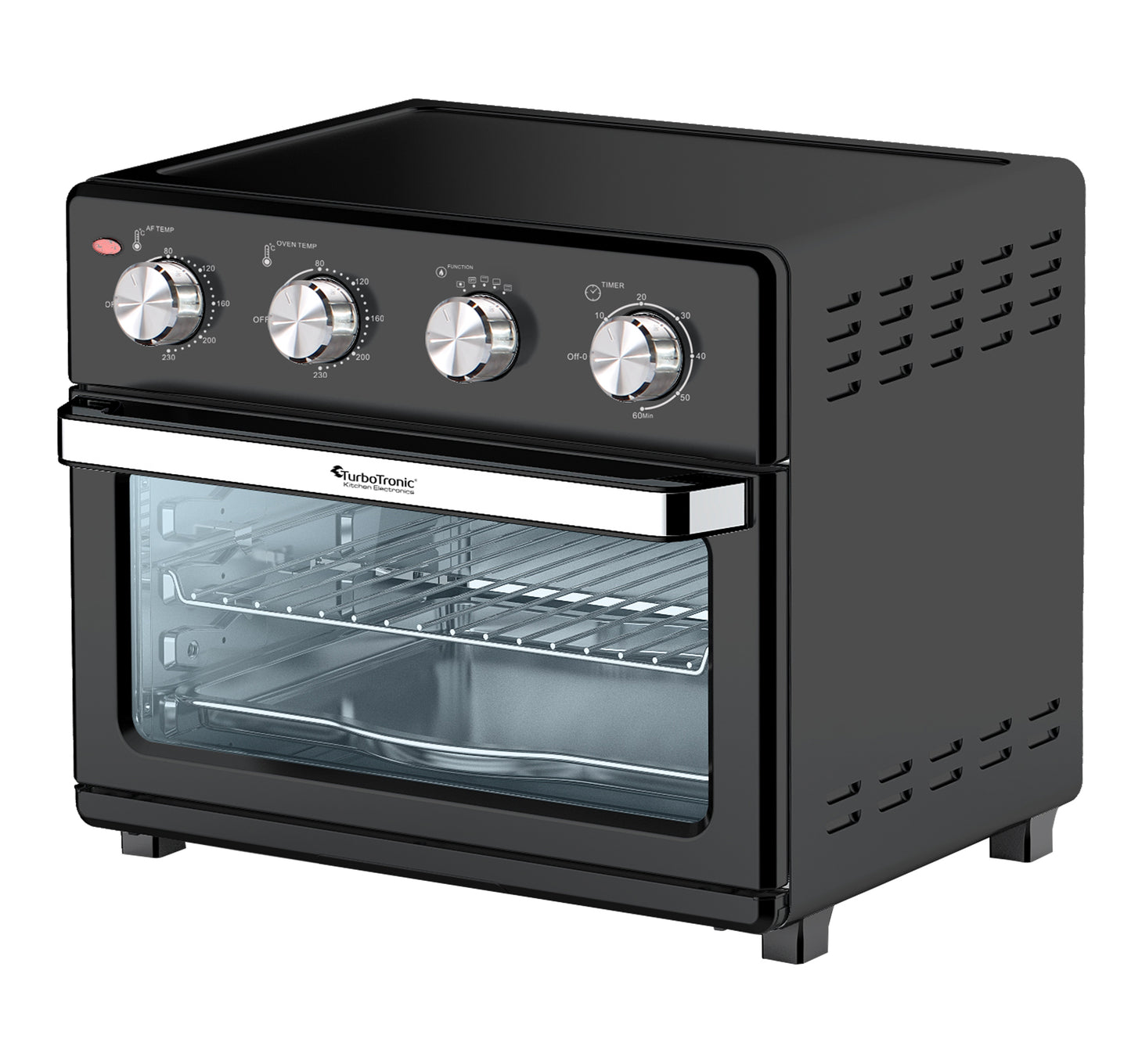 TurboTronic AF32MRD Airfryer XXL og Ugn - varm luft fritös - 32 litres - Svart