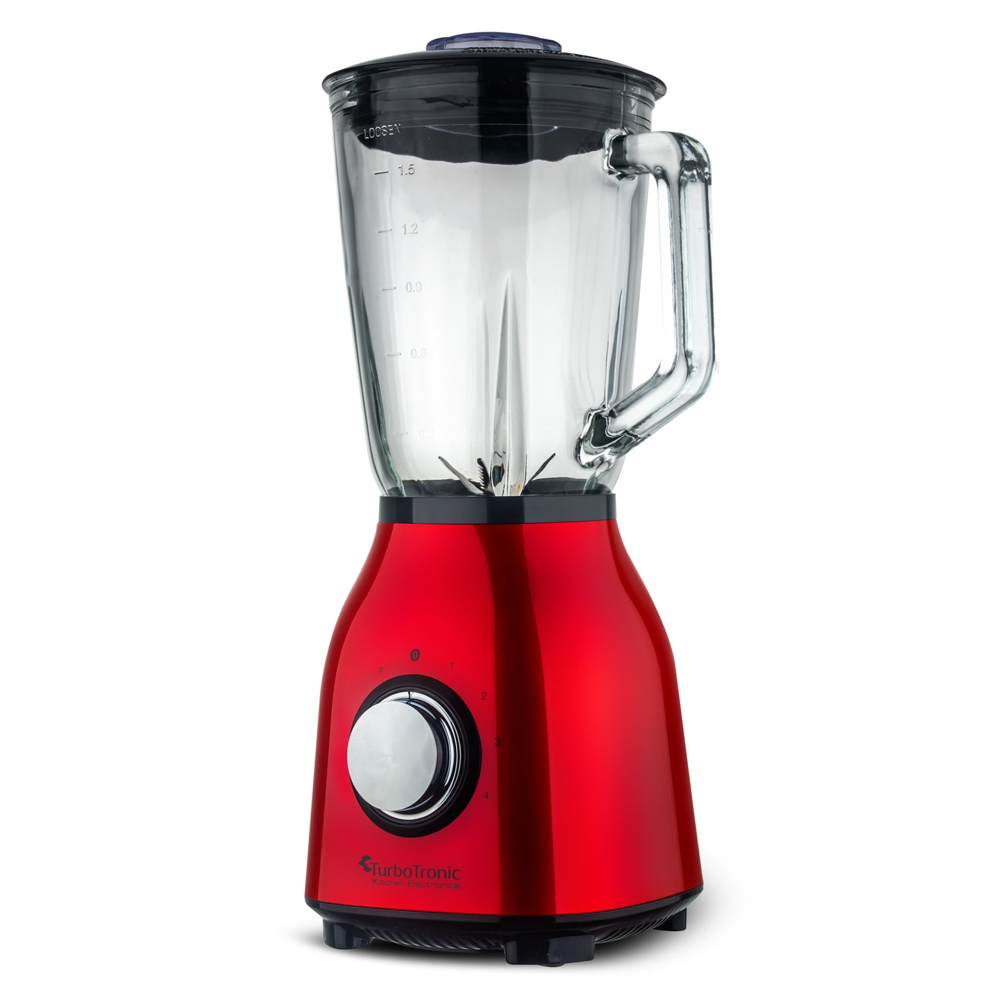 TurboTronic BG6 Blender - Bländkvarn- 1.5 Liter - Röd