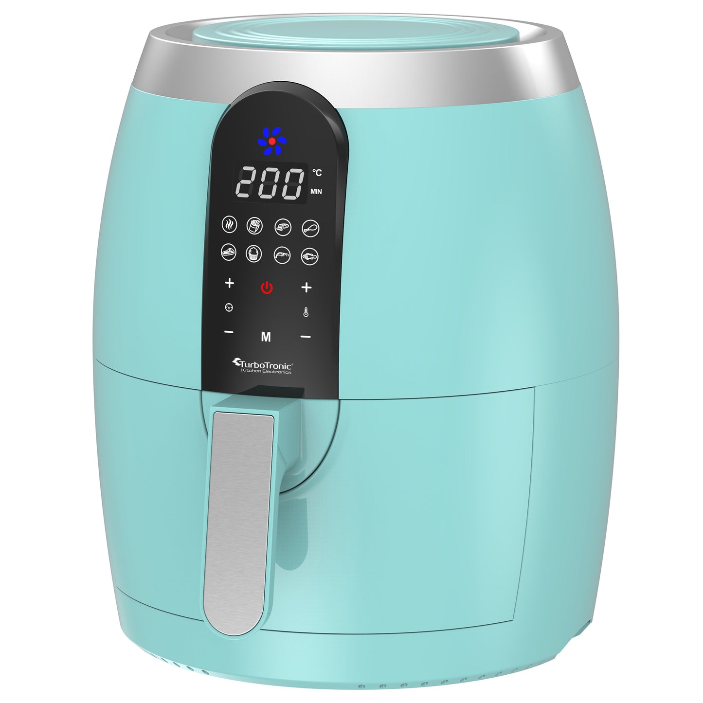 TurboTronic AF10D Digital Airfryer - varm luft fritös - 3.5L - Turkos