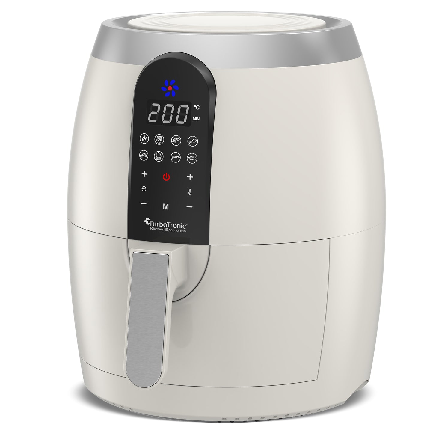 TurboTronic AF10D Digital Airfryer - varm luft fritös - 3.5L - Vit