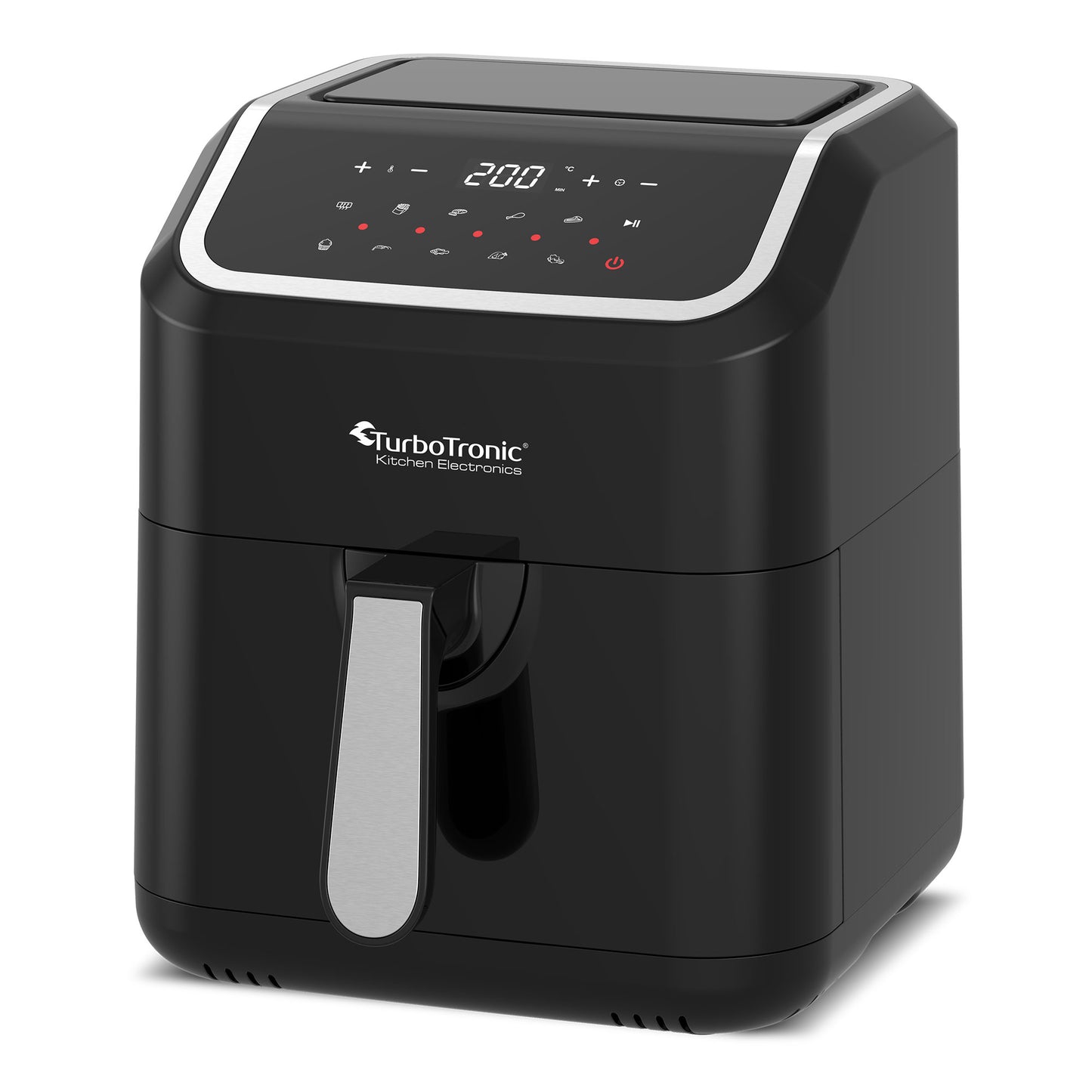 TurboTronic AF12 Digital Airfryer XL - varm luft fritös - 5 litres - Svart