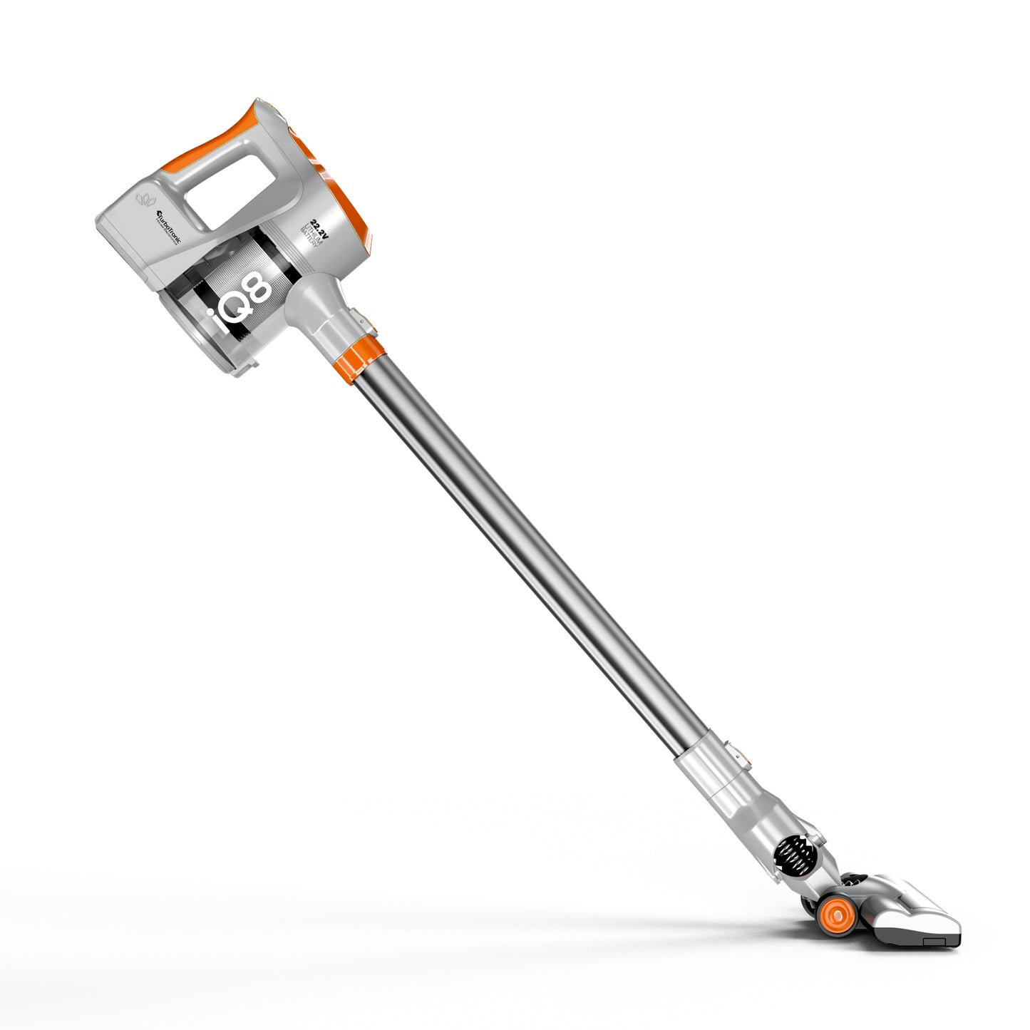 TurboTronic IQ8 Trådlös slangdammsugare med handdammsugare - Silver/Orange