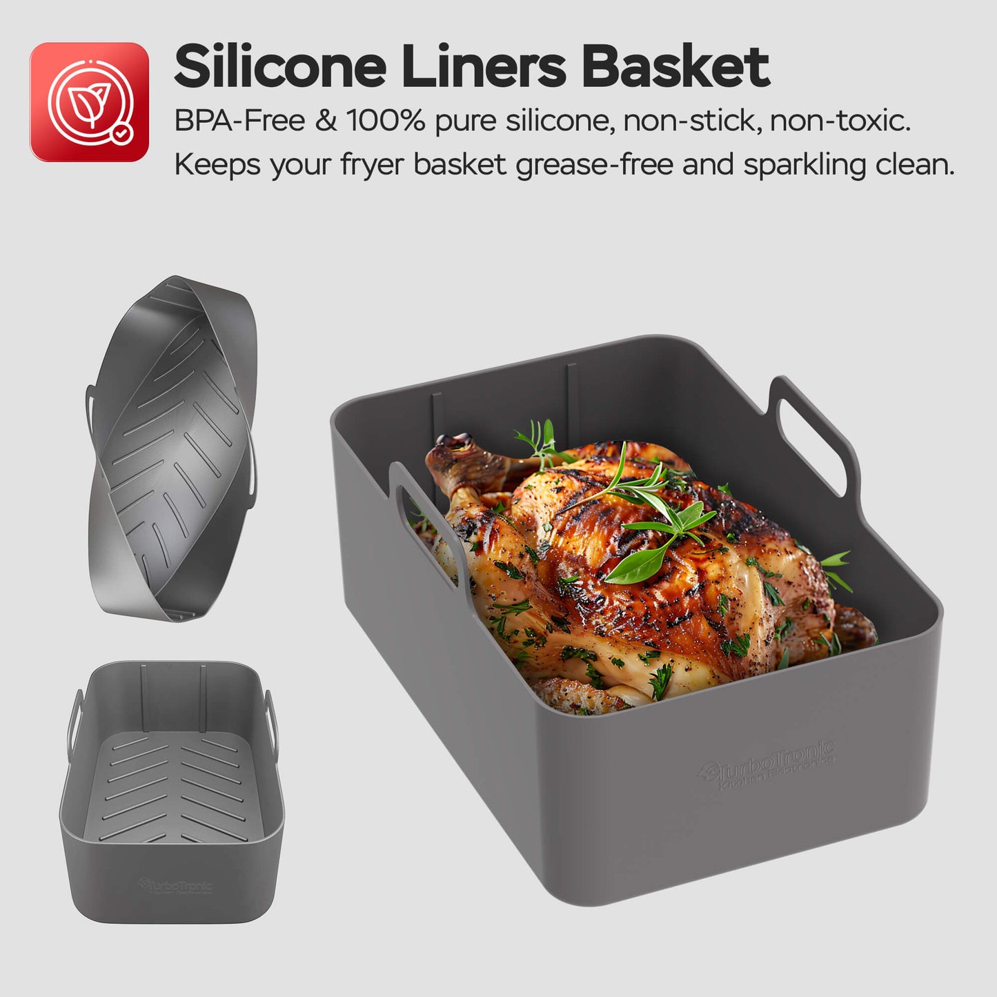 Airfryer - Turbotronic - DAF8 Dubbellåda - Svart