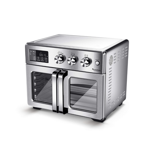TurboTronic AFD32 Airfryer XXL and Oven - Double Door - 32 Liter - Silver