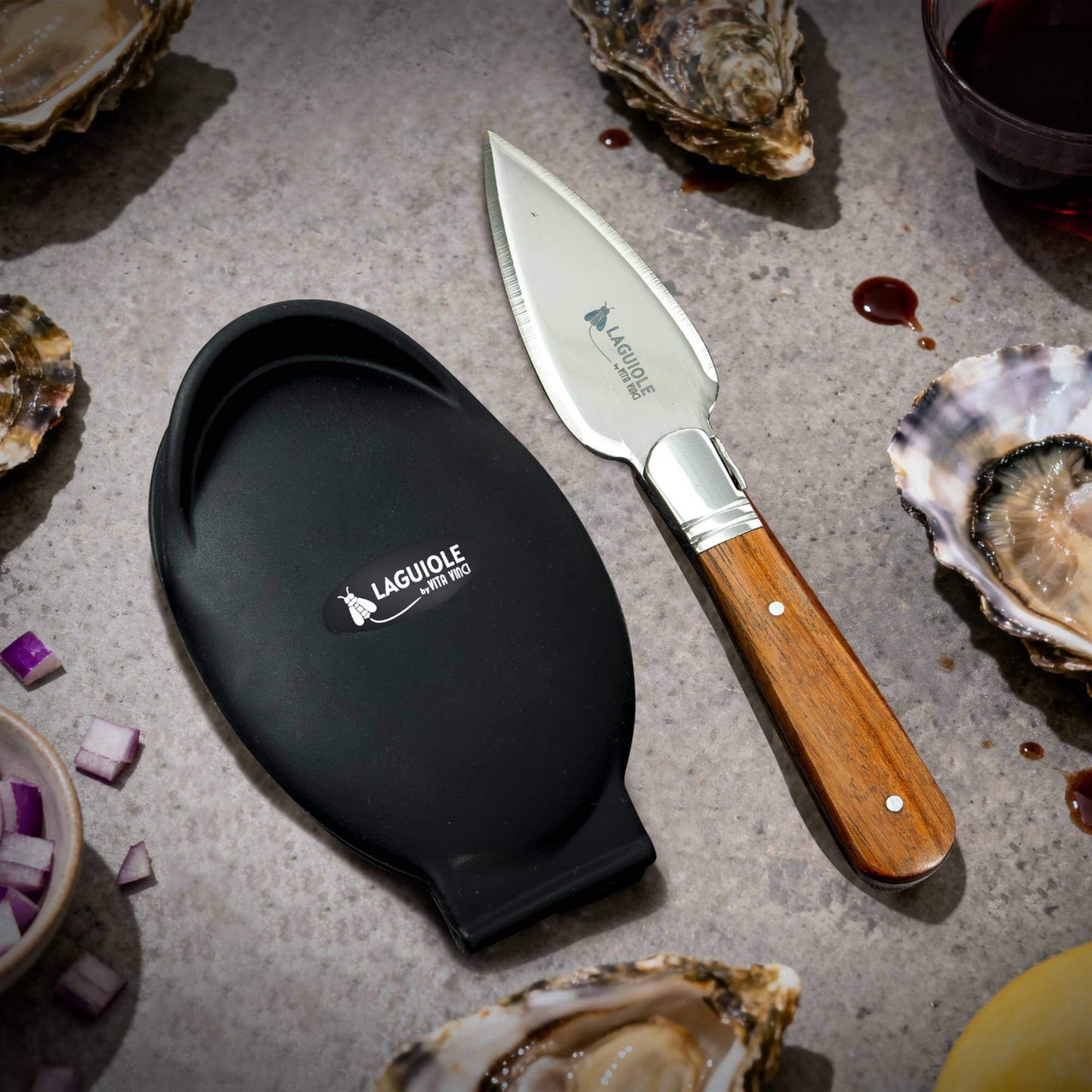 Ostronset – Laguiole Vita Vinci – Rosenträ