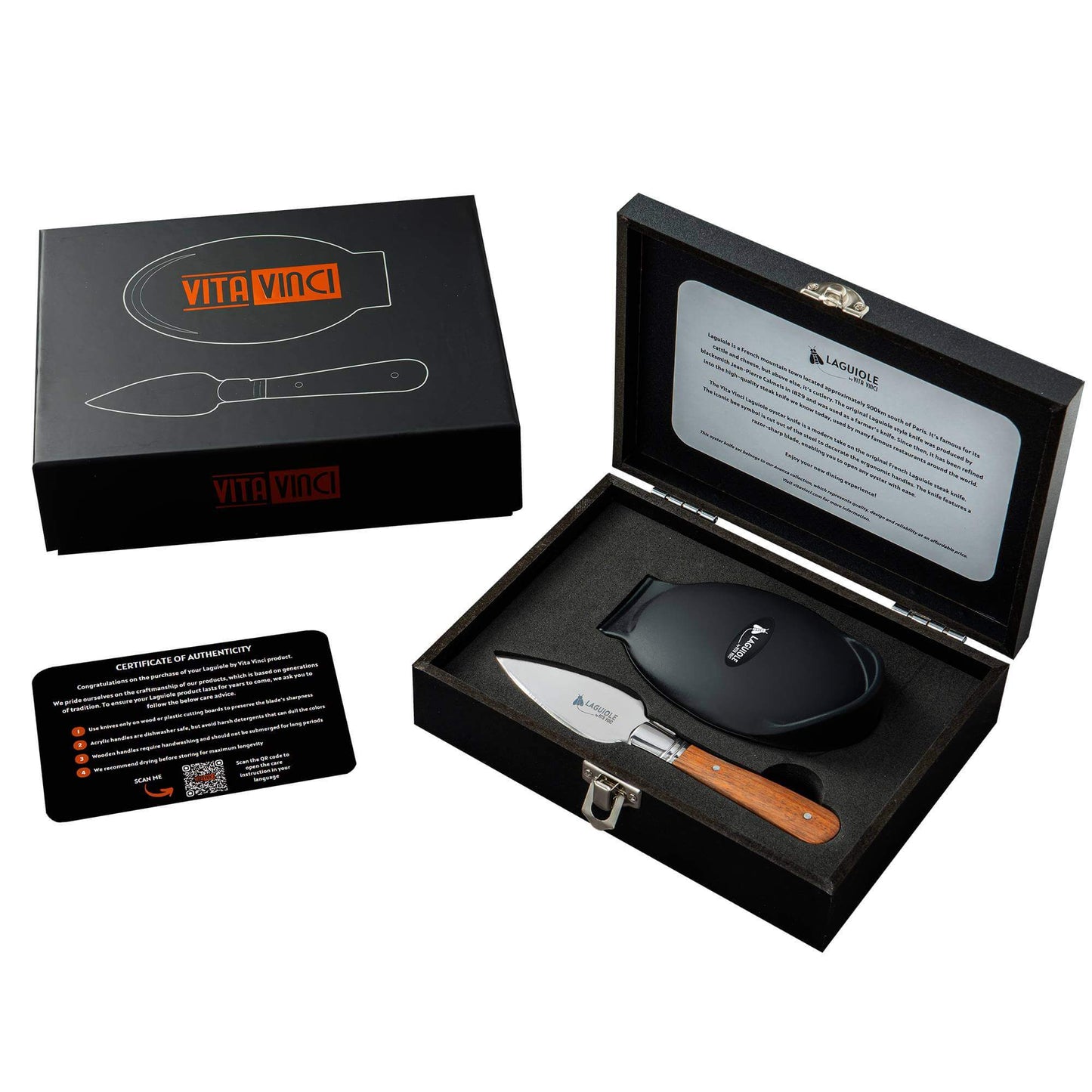 Ostronset – Laguiole Vita Vinci – Rosenträ