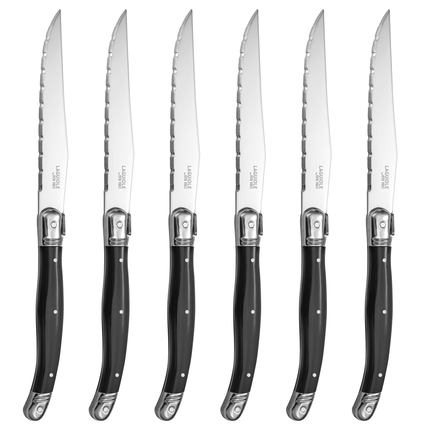 Steakkniv - Laguiole Vita Vinci - Avanza - Svart.