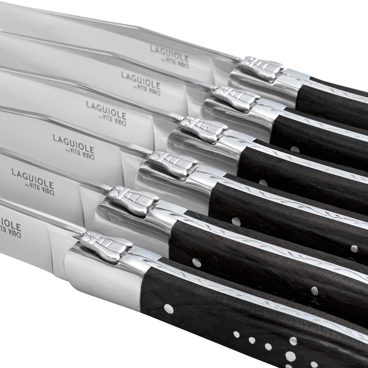 Steakkniv - Laguiole Vita Vinci - Prestigio - Ebenholts.
