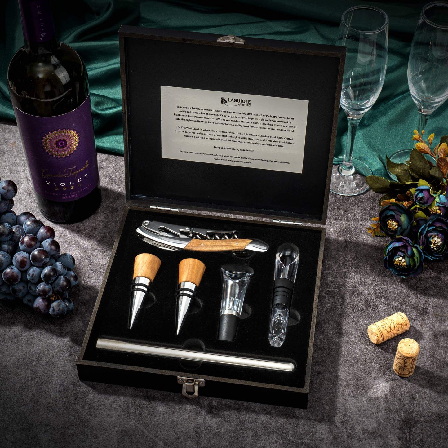 Vinset - Laguiole Vita Vinci -Olivträ