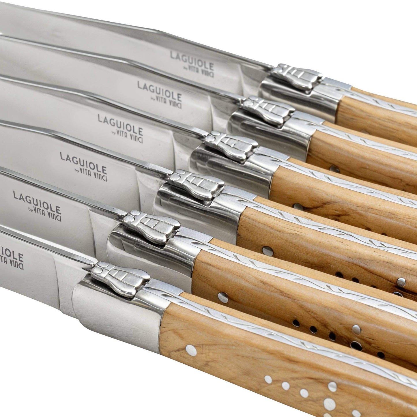 Steakkniv - Laguiole Vita Vinci - Prestigio - Olivträ