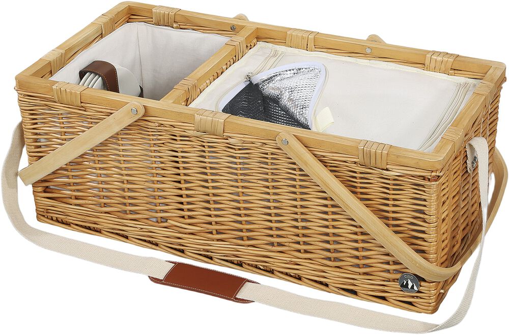 Picnickurv PALERMO m/tilbehør 4 pers. – åben