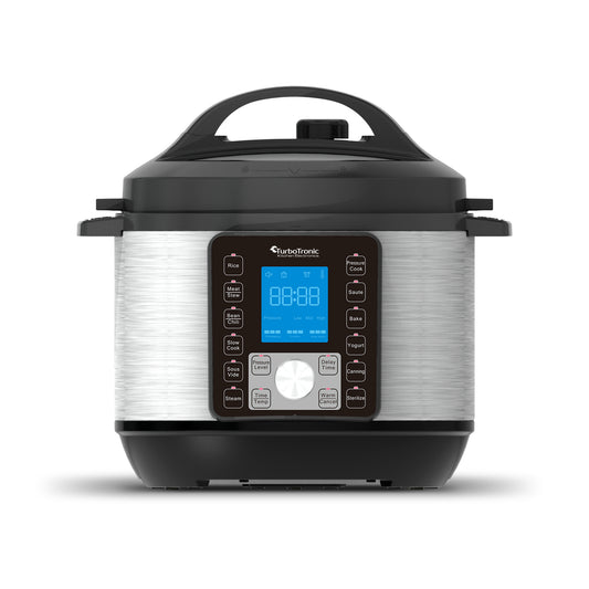 TurboTronic DPC8 Digital ryckkokare - 6 liter - rostfritt stål/svart