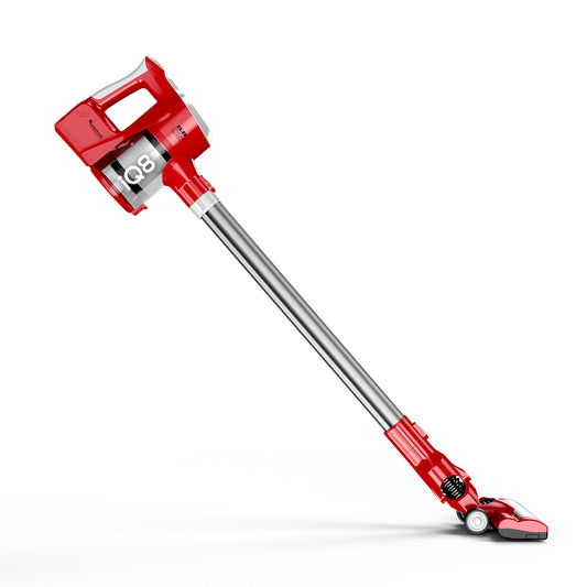 TurboTronic IQ8 Trådlös slangdammsugare med handdammsugare - Röd