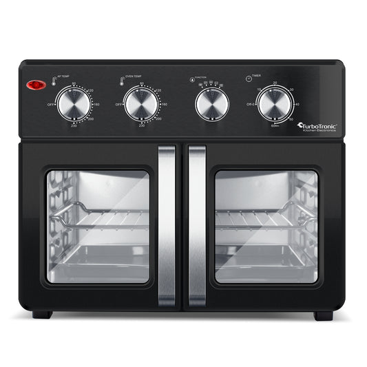 TurboTronic AF32MFD Airfryer XXL og Ugn - varm luft fritös - Double Door - 32 Liter - Svart