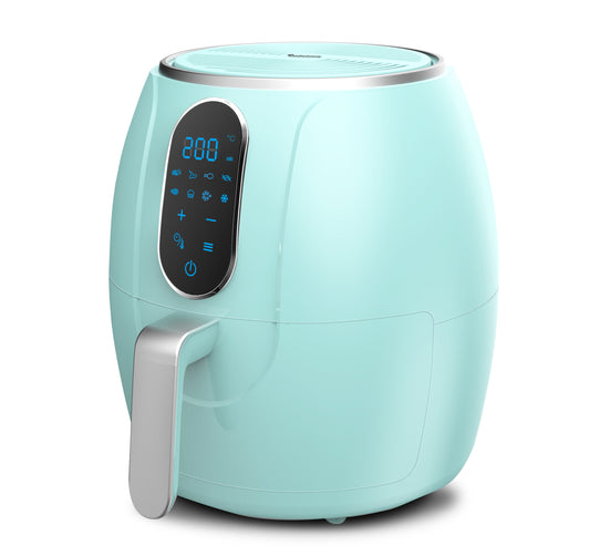 TurboTronic AF3D Digital Airfryer - varm luft fritös - 3L - Turkos