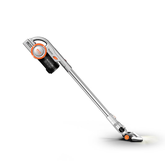 TurboTronic VS777 Trådlös slangdammsugare med handdammsugare - Silver/Orange