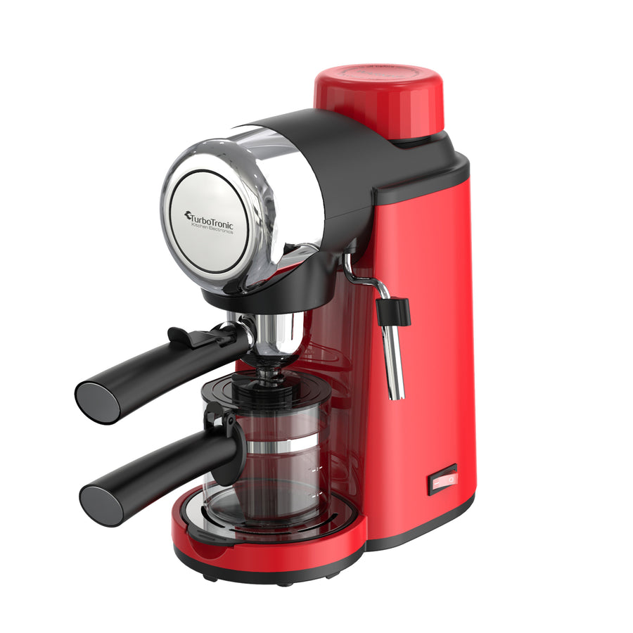 TurboTronic CM24 Kolvmaskin - Espressomaskin - Röd